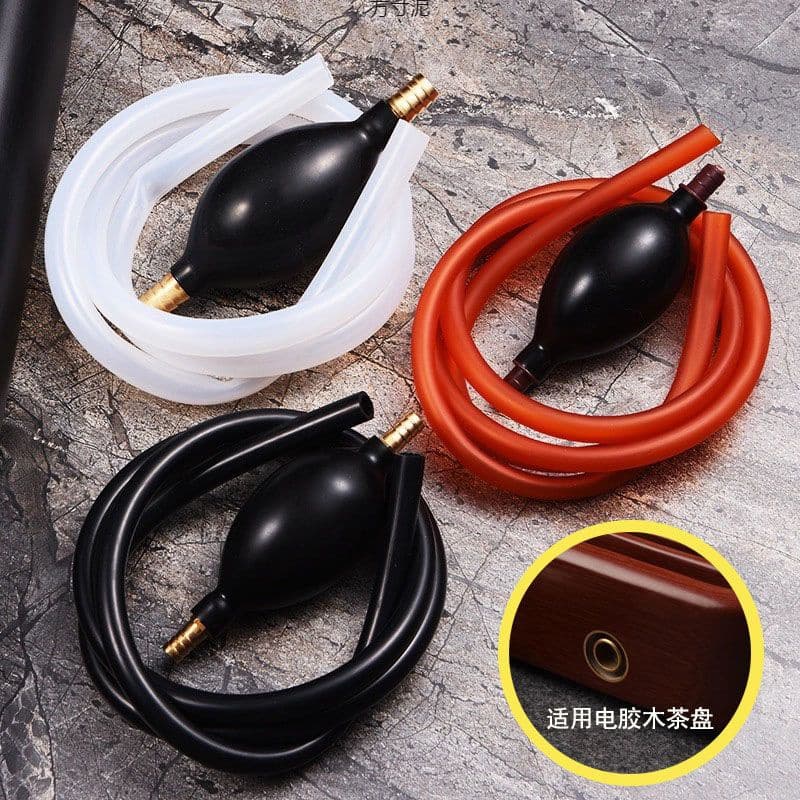 Tea Tray Drain Hose with Suction Ball: Anti-freeze Silicone Tube for Kungfu Tea Tables, Electric/Wood Tea Board Drainage