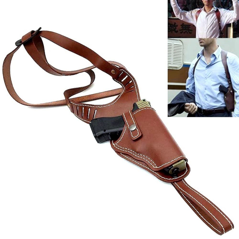 Tactical GLOCK Medium Gun Universal Underarm Holster X Strap Concealed Genuine Leather Holster G17 18 19...