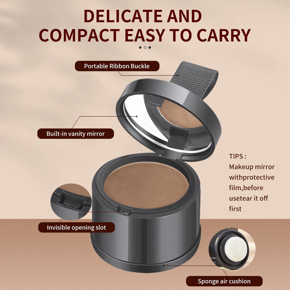 Cross-border trade exclusive makeup hairline filler hair replacement product, multi-color waterproof natural contouring and shadow