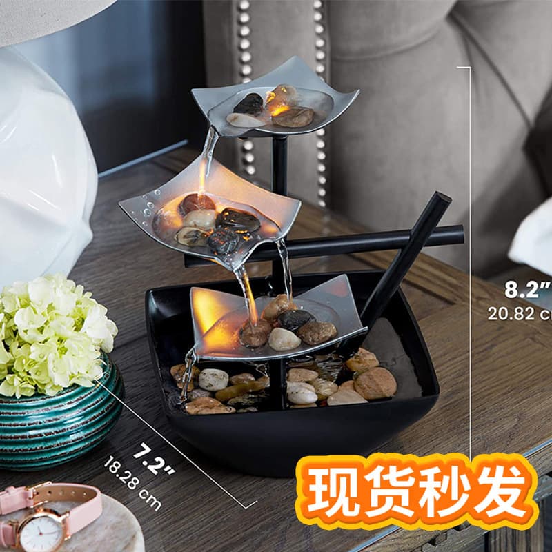 homedecor Water Ornaments Desktop Fountain Crafts Office Water Fountain Feng Shui Ornaments