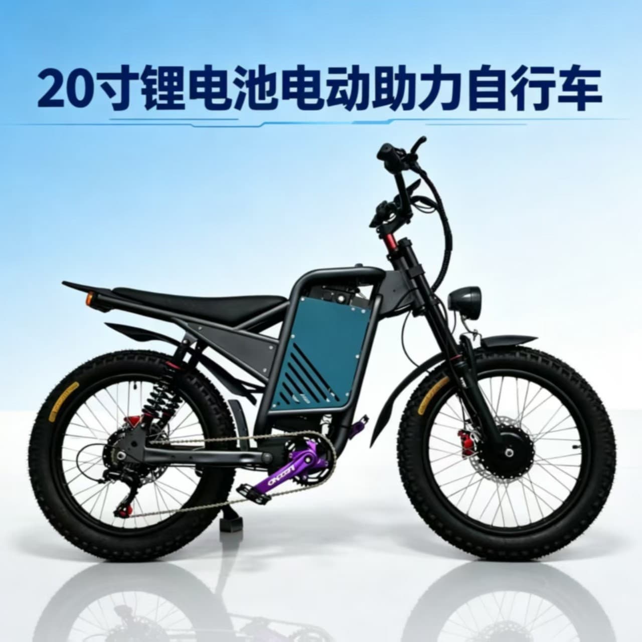 Electric Assist Bicycle Single/Dual Motor 20-inch E-Bike Electric Assist Bike Dual Shock Dual Drive Motor Electric Vehicle