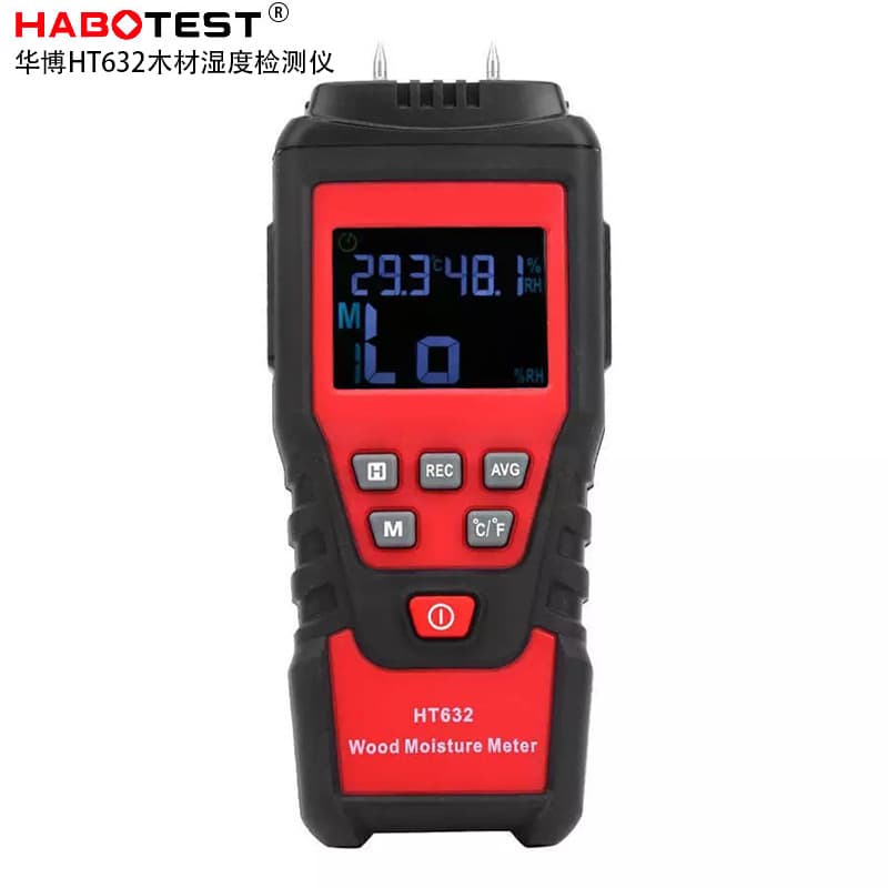 HABOTEST Factory Store HT632 Portable Wood Moisture Detector Paper - Timber Humidity Analyzer
