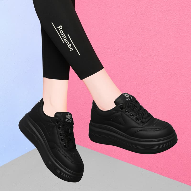 Golden Thread Rabbit Bread Shoes 2024 New Autumn/Winter Chunky Sole Platform Sports Casual Shoes, Soft Sole Comfortable Fleece-lined Skate Shoes