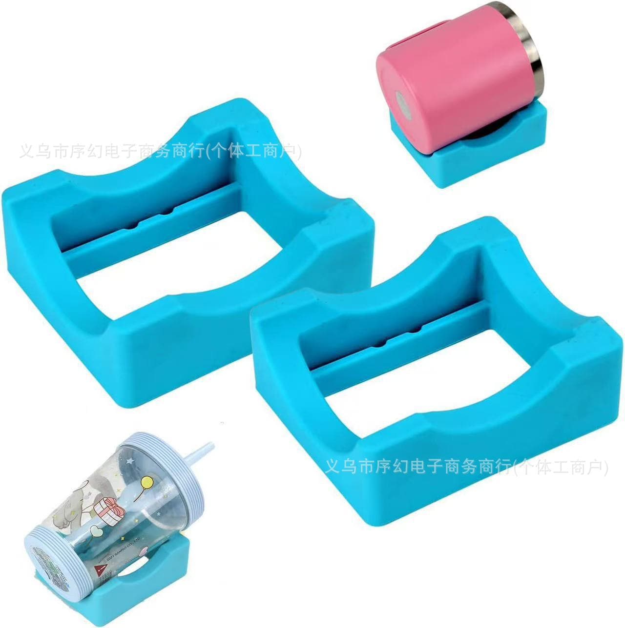 Factory Direct Sales Cupholder Cup Holder Water Cup Mug Anti-Scalding Silicone Coaster Non-Slip Cup Mat