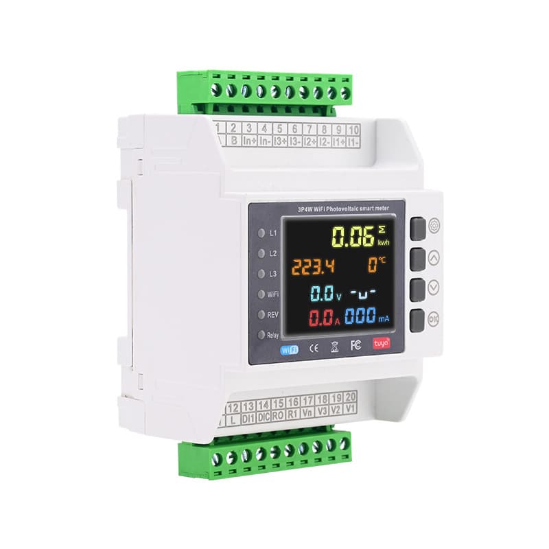 Three-Phase Four-Wire Secondary Meter Smart WiFi Tuya Transformer-Type Meter with Overcurrent, Overload, Over/Under-Voltage Protection