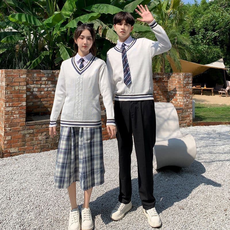 Class uniform suit, college style student uniform, jk sweater uniform, junior high school female graduation chorus uniform, autumn sports meeting