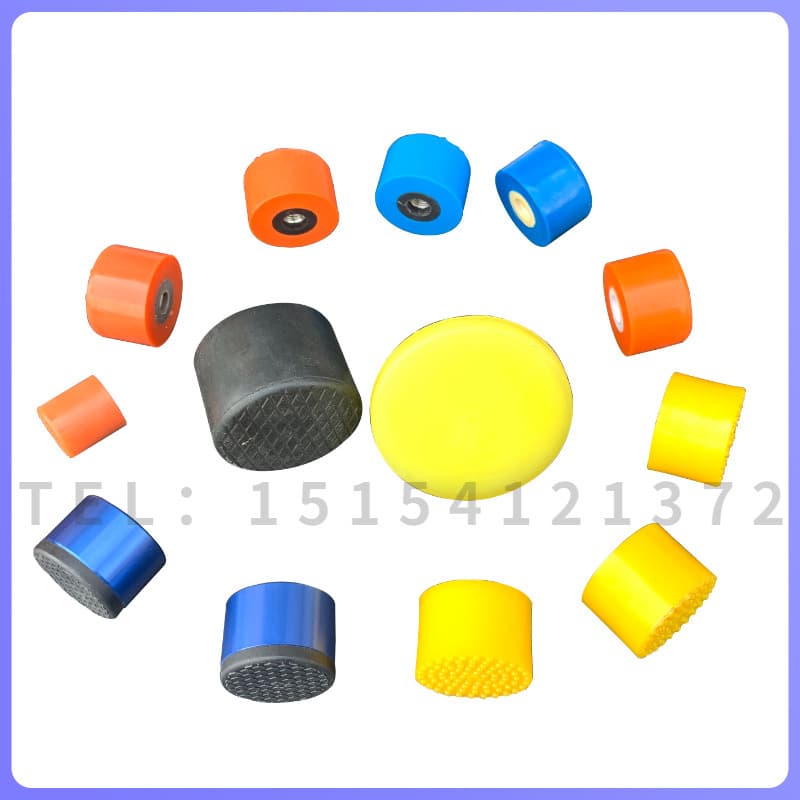 Polyurethane Nylon Material Double-End Saw Pressing Cylinder Leather Press Head Rubber Mallet Press Head for Door and Window Equipment Accessories