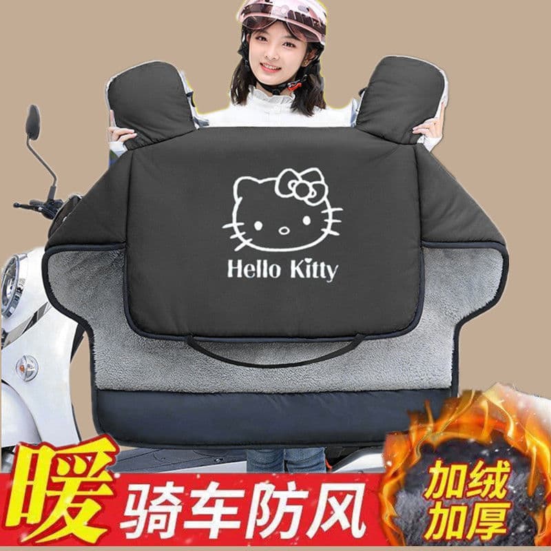 Electric vehicle windshield cover, winter-protected, thickened, fleece-lined, extra warm, cold-proof, sun-shading, waterproof, and windproof.