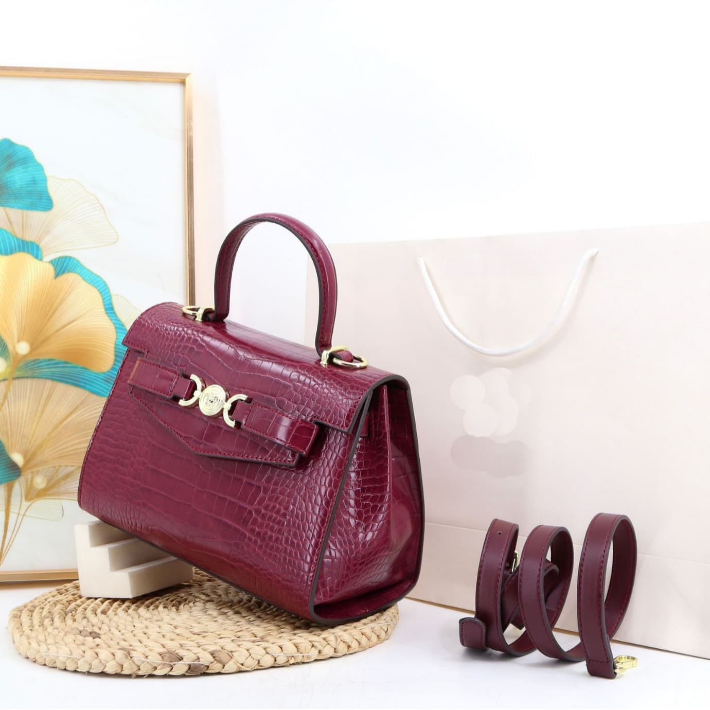 Cross-border new women's bags high-quality crocodile pattern handbags European and American foreign trade wholesale ladies designer bags