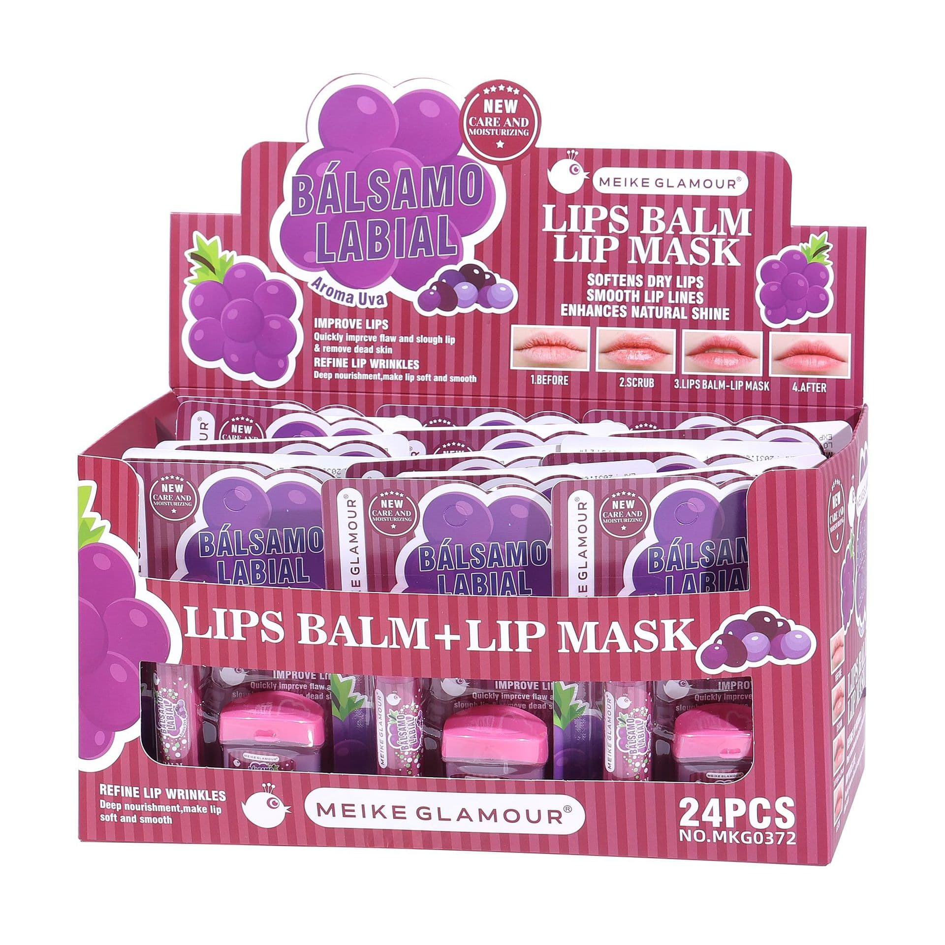 Meike Glamour Lip Mask and Color-Changing Lipstick 2-in-1 Set