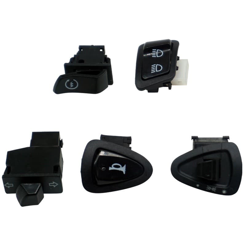Electric motorcycle and scooter accessory modification switch, Jinniu five-in-one switch, dimmer, turn signal, headlight, horn, start switch