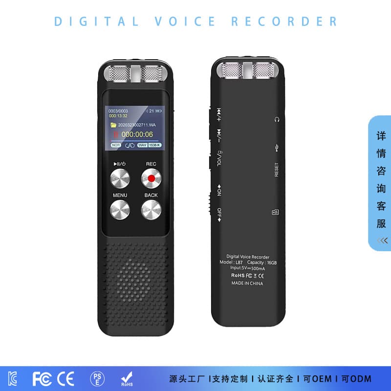 Cross-border Hot Selling Digital Voice Recorder with Voice Activation, Conference Recorder, External Speaker, Portable