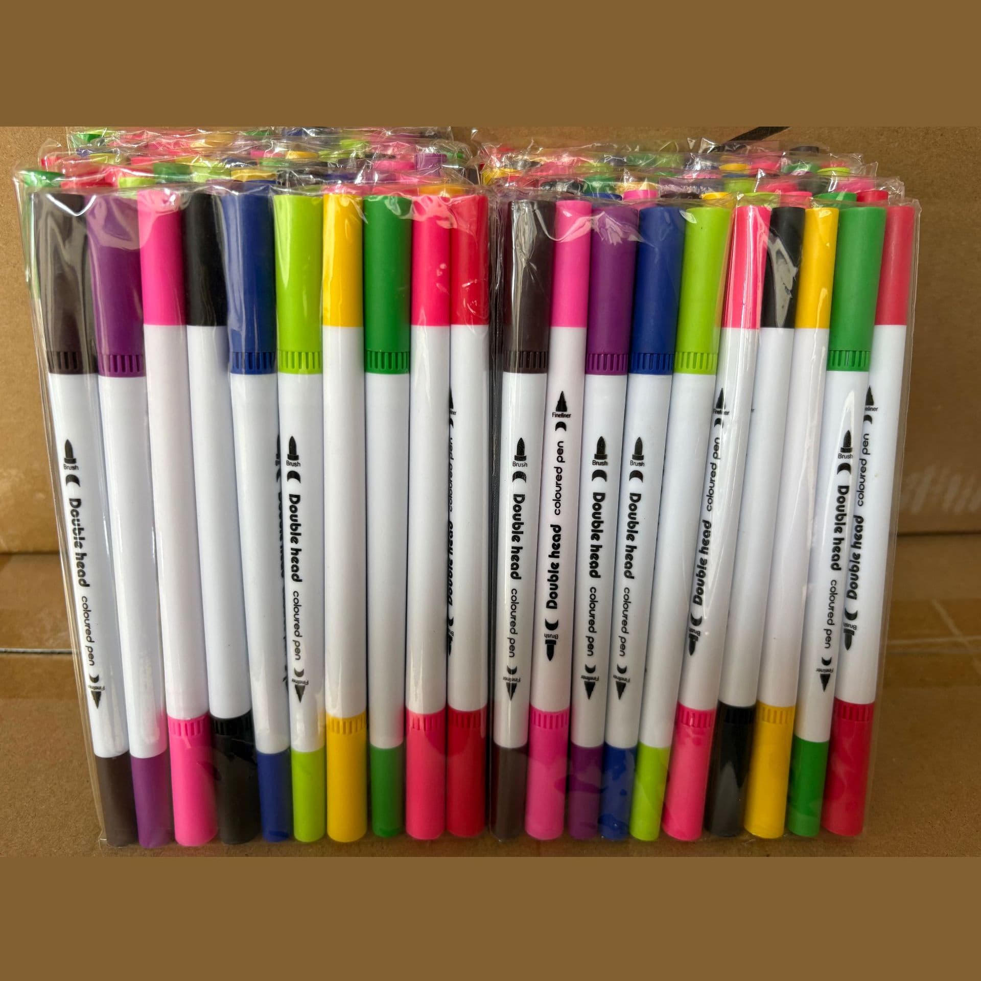 Bulk Watercolor Pens for Kids, Water-Based Soft Tip Dual-Tip Watercolor Markers, Colorful Washable Pen Set, Creative Gift
