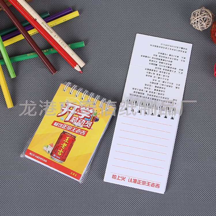 Production Custom White Spiral Notebooks, Export Office Notepads, Custom Plastic Coil Small Notebooks