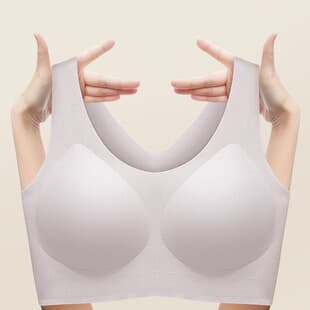Cloud Seamless Bra for Women, One-Piece Bra, Minimizer for Large Bust, Fixed Cup, Plus Size