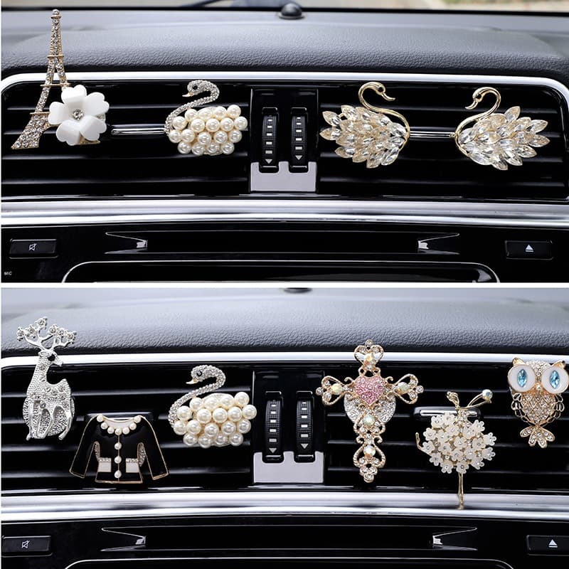 Car Perfume Air Freshener Vent Clip Creative Interior Decoration Accessories for Women