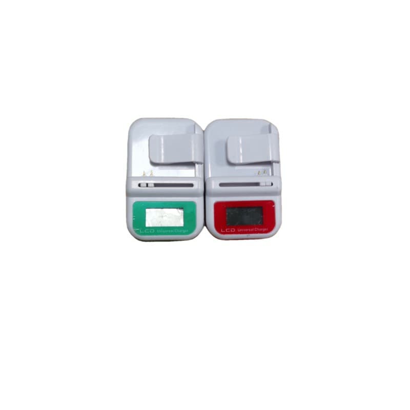Universal Charger with LCD Display, Battery Level Indicator, and USB Clip Charger