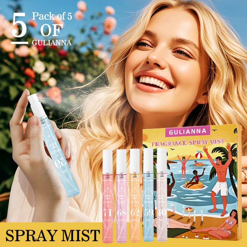 Cross-border Exclusive Digital Perfume Gift Set Beach Fragrance Spray for Body and Hair Long-lasting Scent Portable Alcohol-free