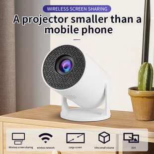 Export Hot-Selling M5MINI Cannon Projector, Portable Dual-Band HD Projector with Screen Mirroring for Phone Projection