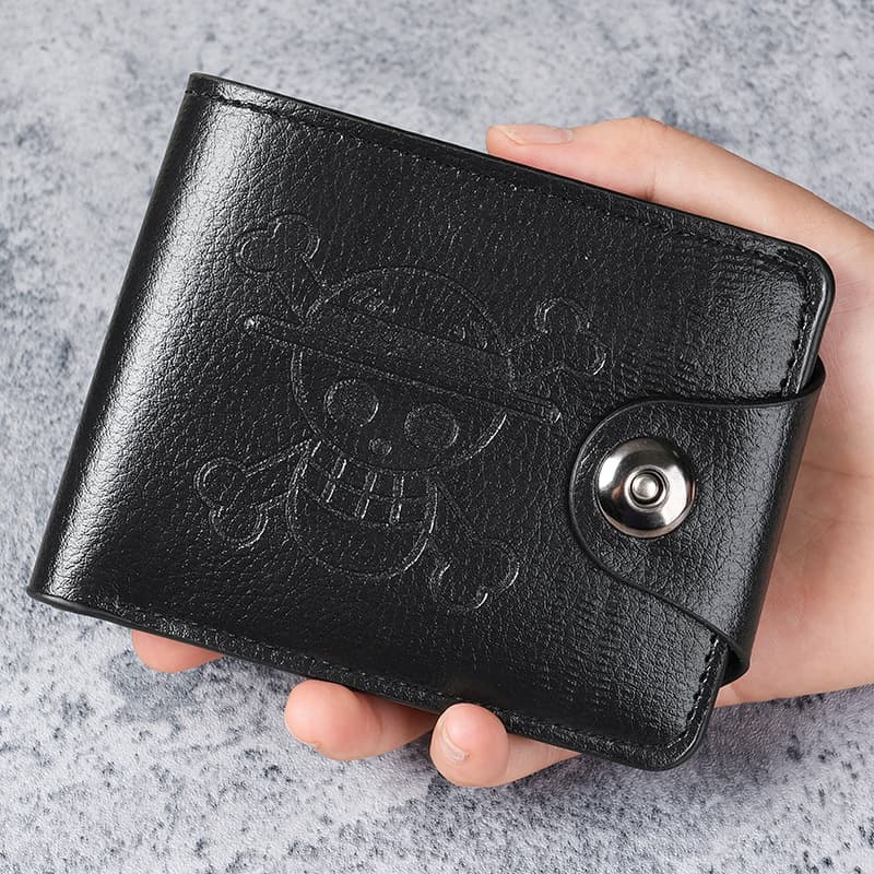 Factory direct supply cross-border new men's wallet zipper multi-card slot trendy cartoon short wallet ready stock wholesale