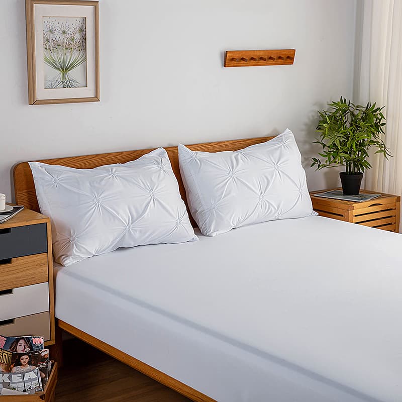 Wholesale Bed Sheet Set 4-Piece Fitted Sheet Flat Sheet Pillowcases Mattress Protector Bedding Factory Direct