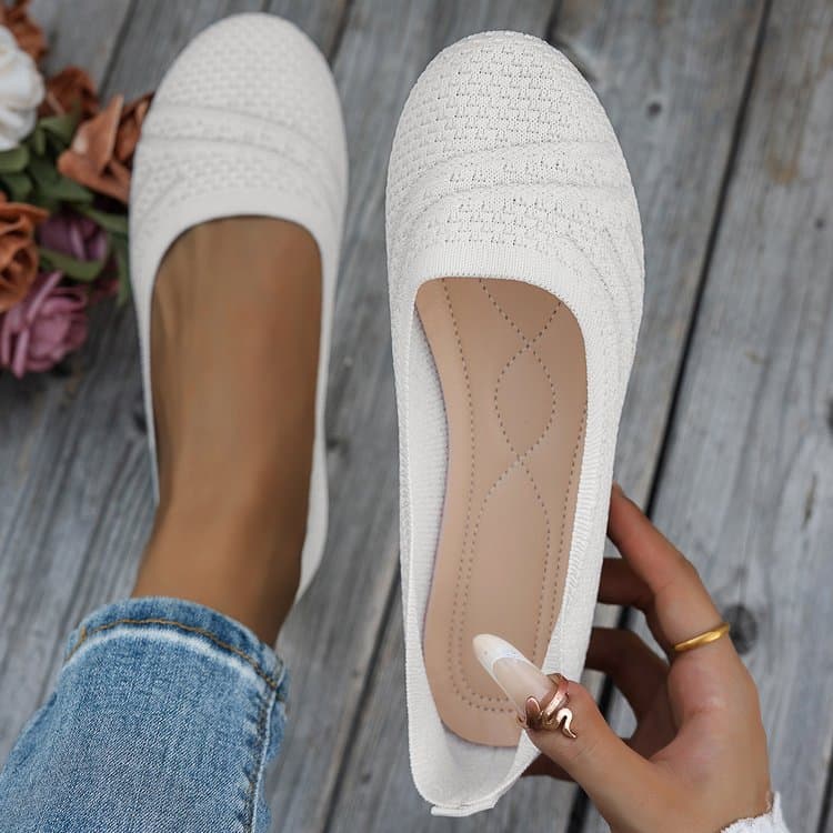 Foreign trade large size single shoes women's slip-on flat comfortable beanie shoes women's shoes wholesale