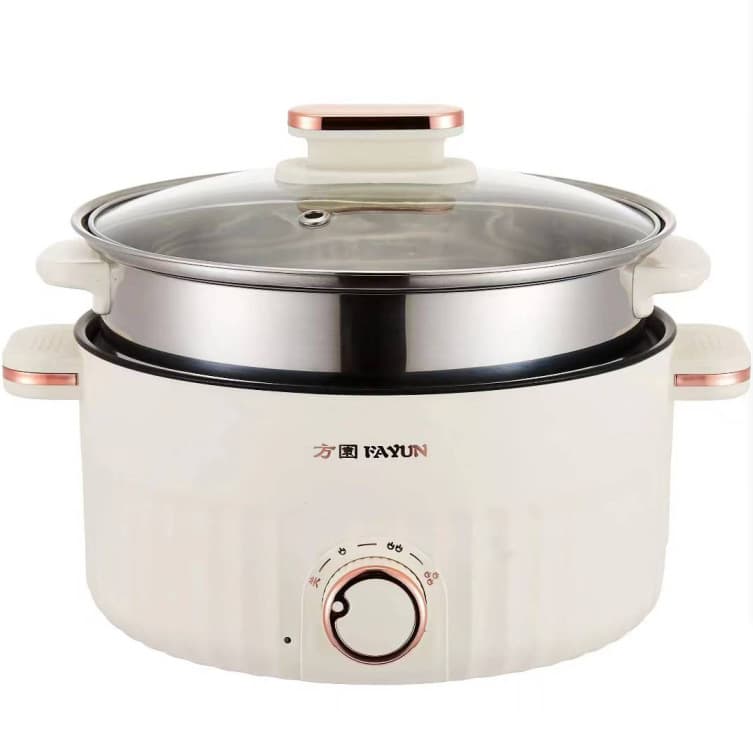 Electric Steamer Hot Pot Multi-Function Electric Cooker for Stir-Frying, Boiling, and Steaming, Home and Dormitory Use