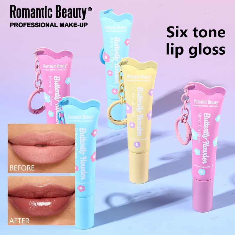 RMT Cross-border Exclusive Bestseller Tinted Lip Gloss Moisturizing Nourishing Lip Oil Mirror Shine Lip Gloss with Hook Lip Makeup
