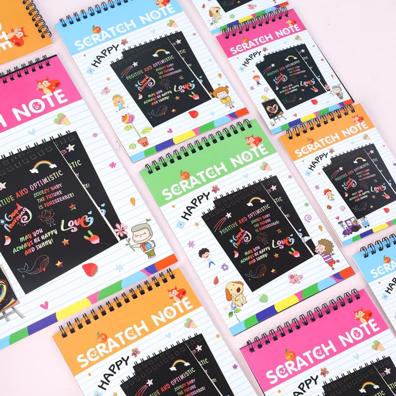 Creative DIY Scratch Art Children's Scratch Book Colorful Creative Graffiti Scratch Art Book Kindergarten Fun Drawing Paper Wholesale
