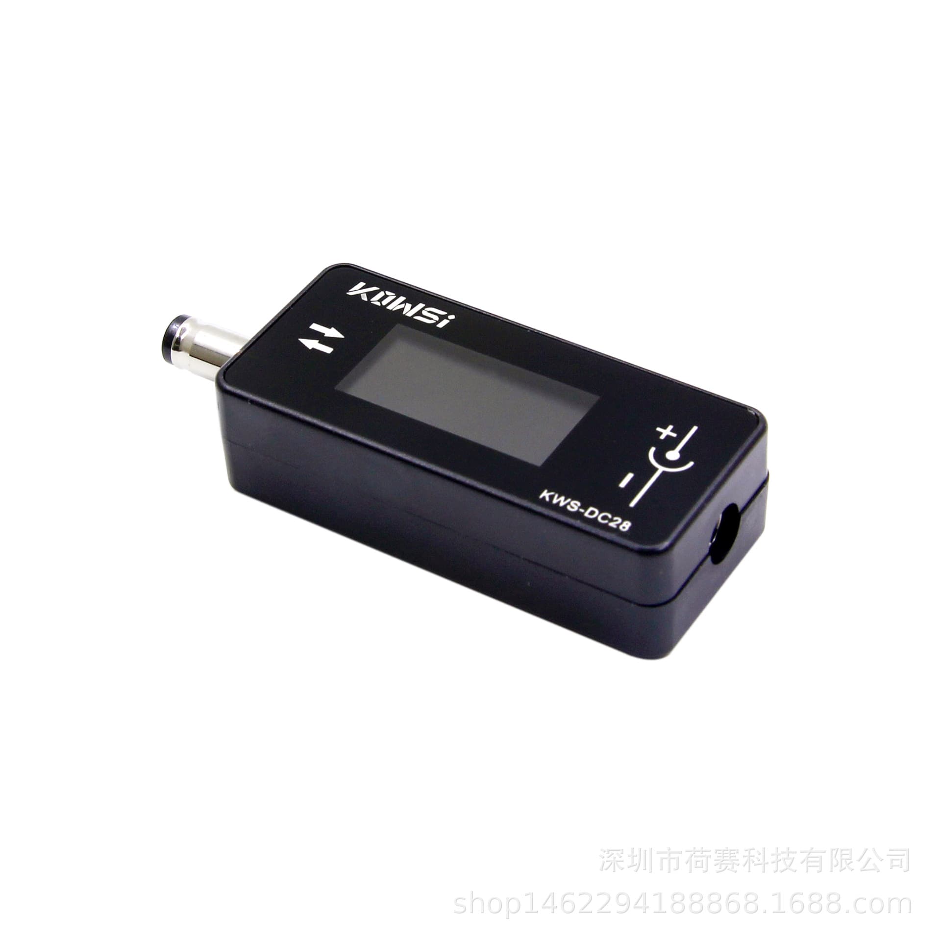 KWS-DC28 charging detector supports 12A high current DC5525 interface voltmeter power meter