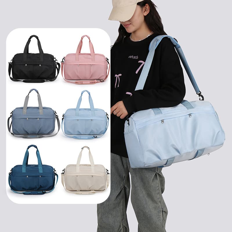 Sports Fitness Bag Women's Wet and Dry Separation Training Swimming Bag Large Capacity Short-Distance Travel Business Trip Portable Luggage Bag