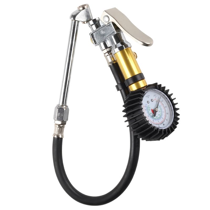 In-stock supply of handheld tire inflation gauge, mechanical inflation rod, automotive accessories, high-precision inflation tire pressure gun.