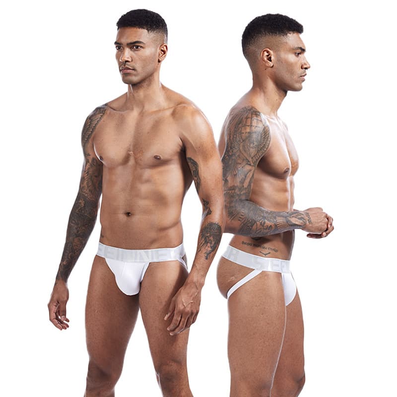 New pure cotton men's underwear double thong sports low-waist fashion sexy breathable foreign trade fun t-pants