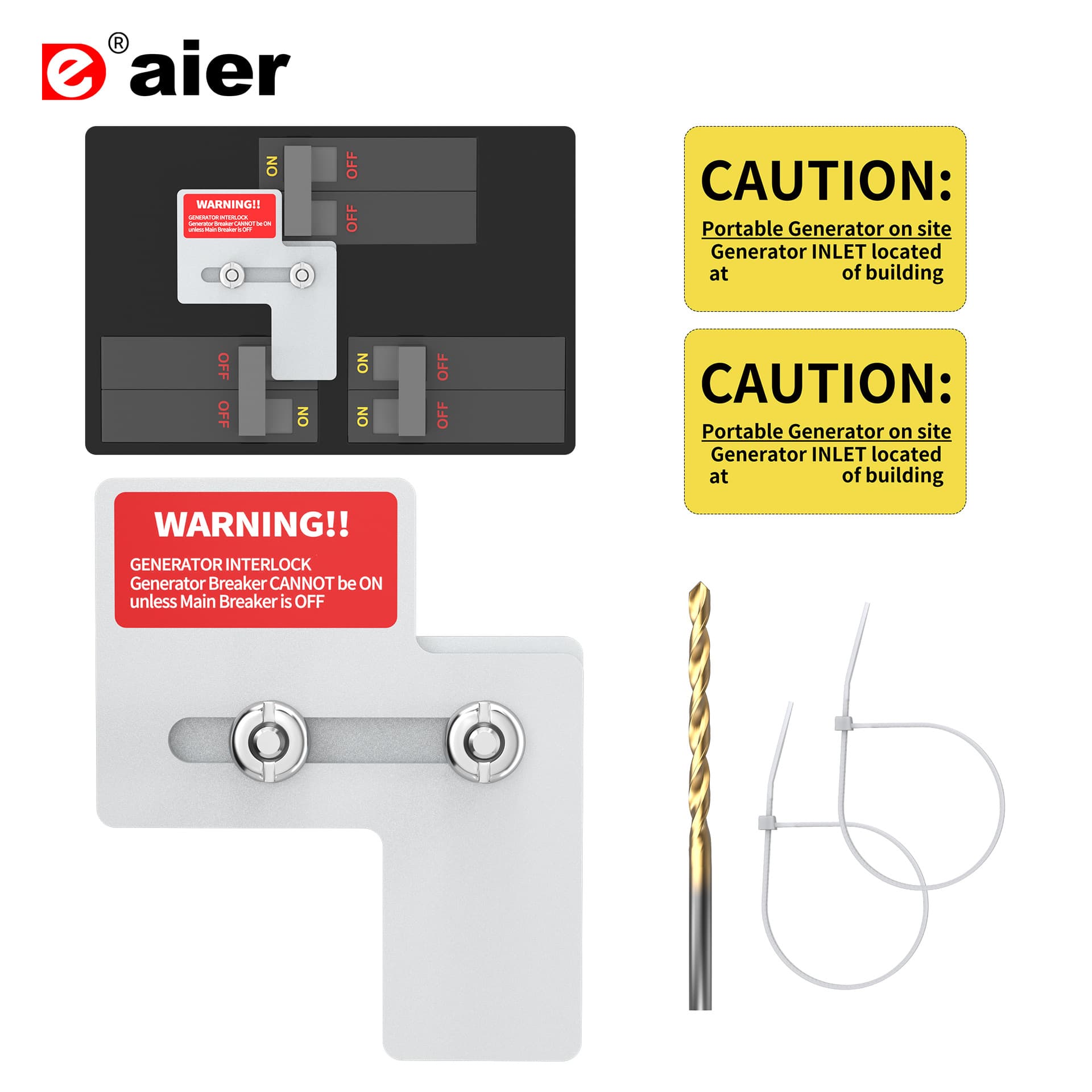 Amazon generator interlocking parts, generator control links, general hardware accessories, circuit breaker panel switches