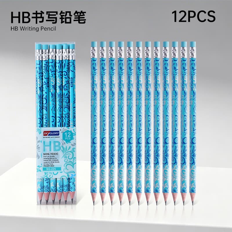 Cross-border Eco-friendly Woodless Oil-based Colored Pencils Hexagonal Barrel Thickened Core 48 Colors Student Drawing Pencils Boxed