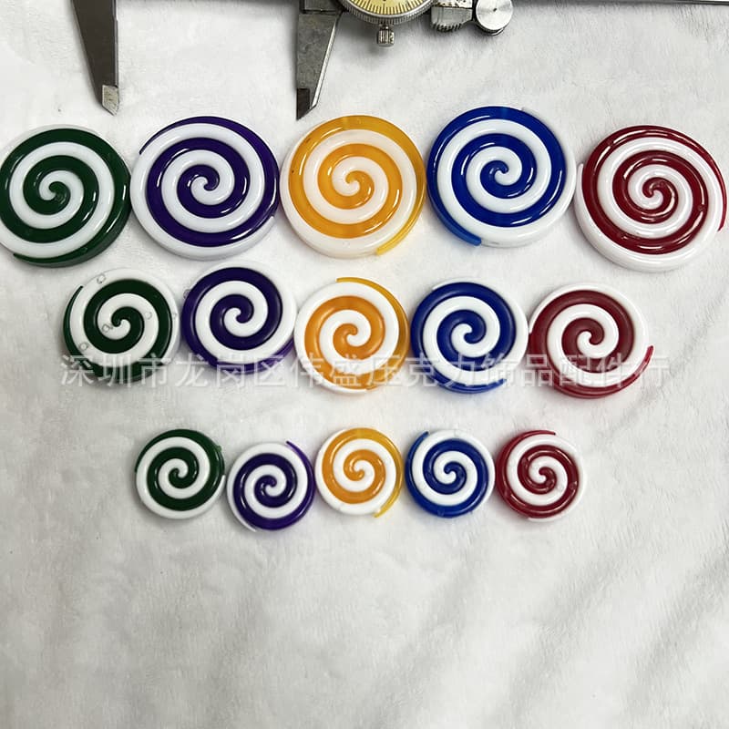 New spiral candy red and white two-color sugar cake swirl candy slices Christmas candy decorations Amazon hot sale