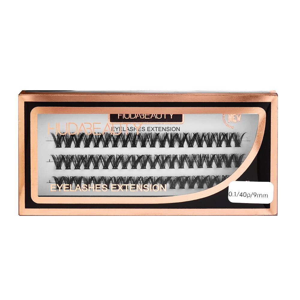 HUDABEAUTY Single Cluster Natural Style Thick Curly Comic Mixed-Blood Light European and American Eyelashes