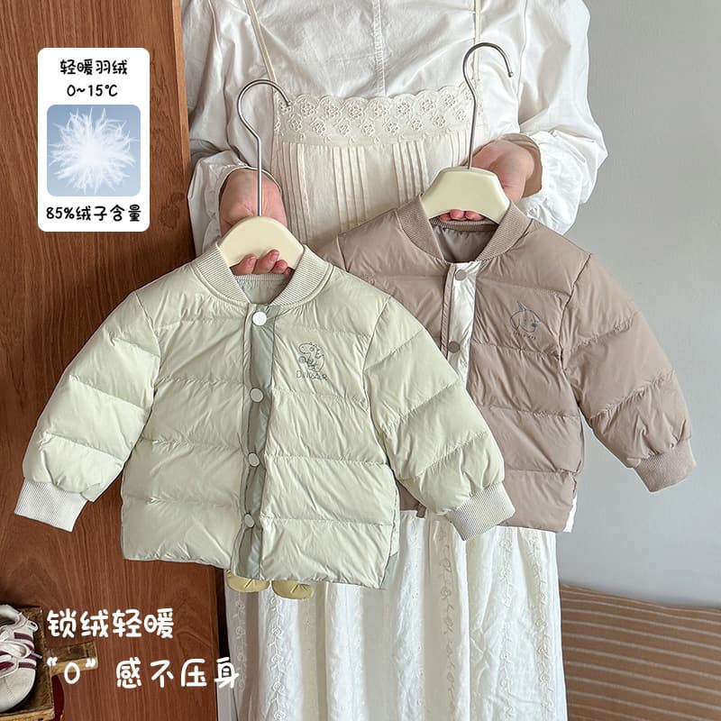Boys Lightweight Down Lining 2025 Autumn Winter New Infant Outerwear Category A Boys Cartoon Down Coat