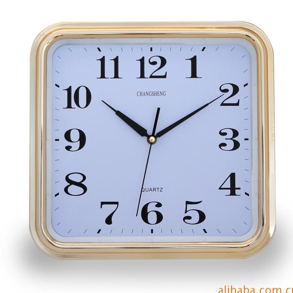 Large Square Gift Clock / Hotel Wall Clock Changsheng Logo 14-Inch Large Wall Clock Living Room Decorative Wall Clock