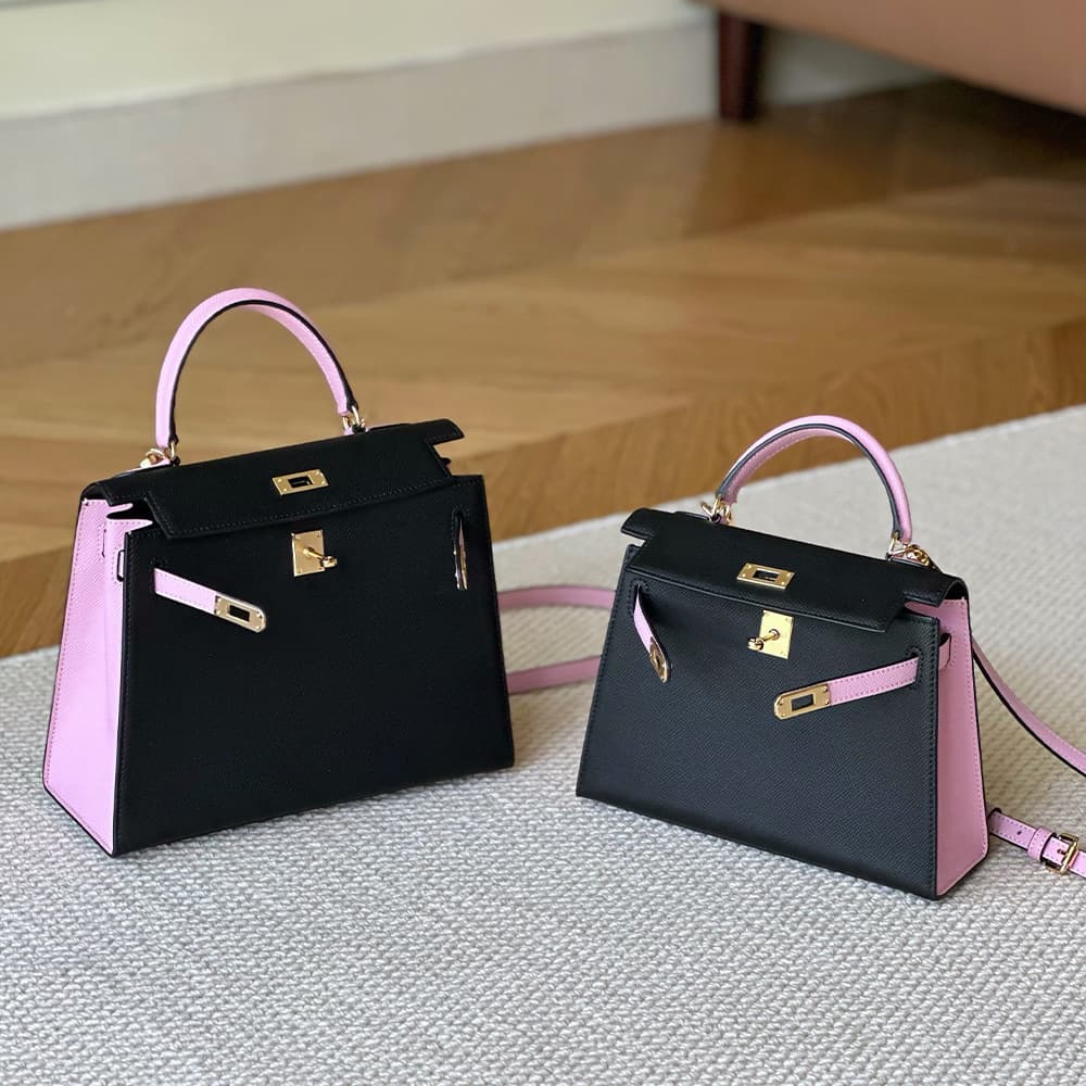 2025 New Style Niche Premium Genuine Leather Kelly Bag for Women Handbag Shoulder Crossbody Versatile Women's Bag