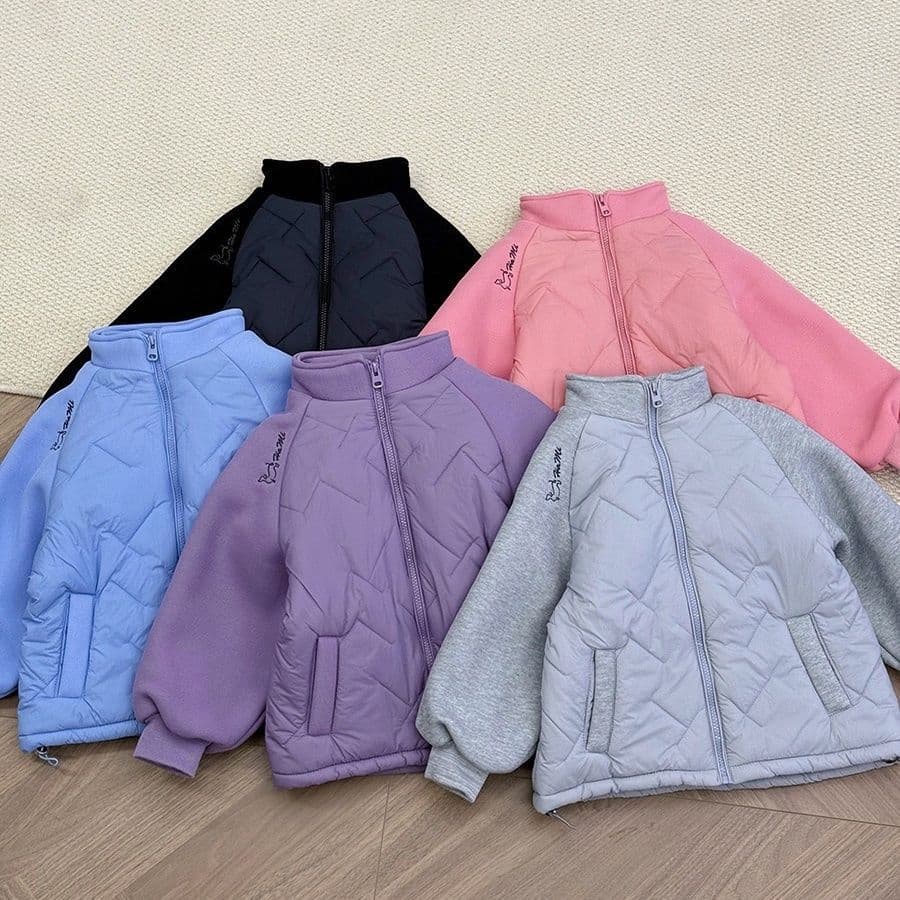 2026 spring school uniform artifact silk cotton thickened boys and girls college style cotton coat for double wear inside and outside H801