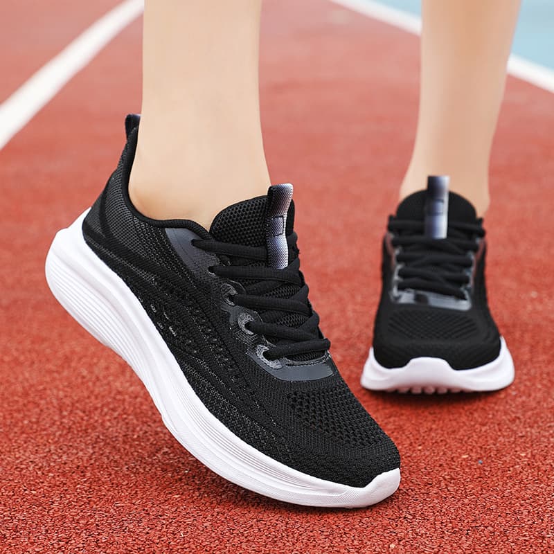 Women's Summer Casual Breathable Mesh Sneakers, Lightweight Fashion Sports Shoes, Shock-Absorbing Running Shoes