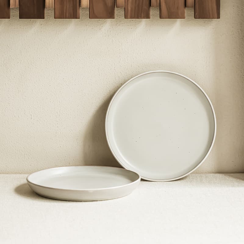 Matte Textured Ceramic Plate for Western Cuisine Steak Plating Pasta Dish Simple Home Serving Plate Salad Plate Tableware