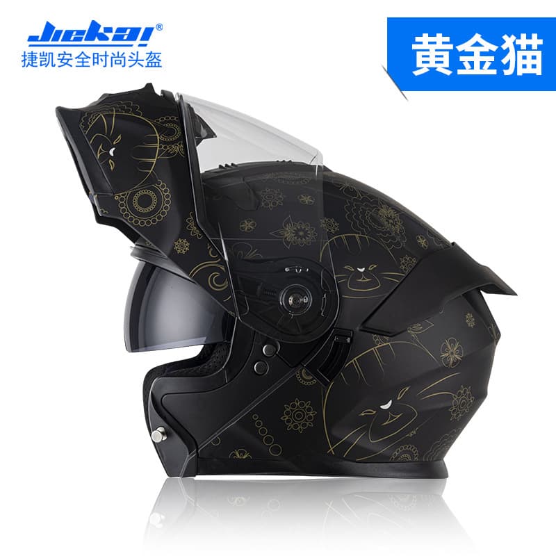 Jiekai Motorcycle Helmet Full Face Flip Up Helmet for Men and Women Winter Drop Shipping Motorcycle Helmet