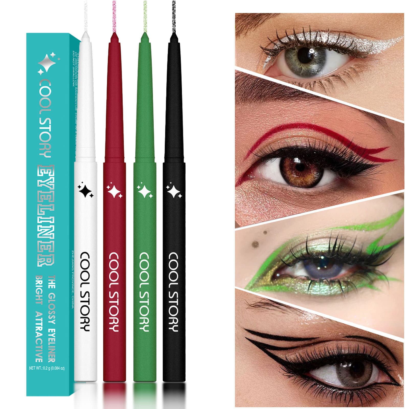 Multicolor Pearl Eyeliner Pencil Long-Lasting Colorful Waterproof Eyeliner & Eyeshadow Dual-Use Beauty Supply