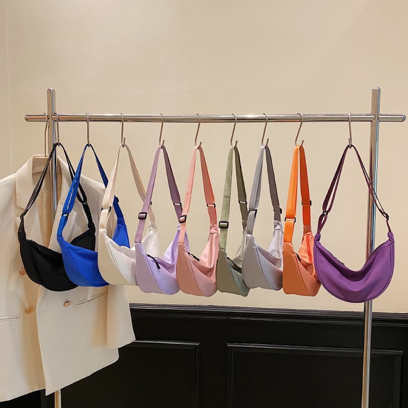 Nylon Crossbody Bag Women 2024 New Trendy Dumpling Bag Lightweight Sporty Small Shoulder Bag Underarm Bag Bags