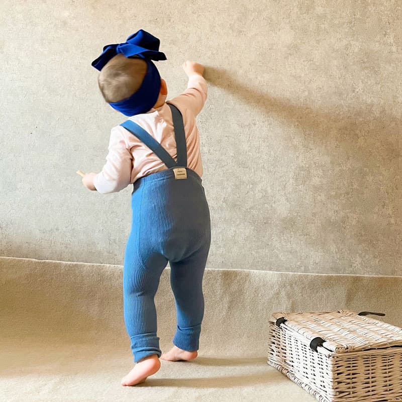 Spring/Autumn Baby High-Waist Suspenders Ankle-Length Pants Baby Big Bottom Leggings Baby Leggings