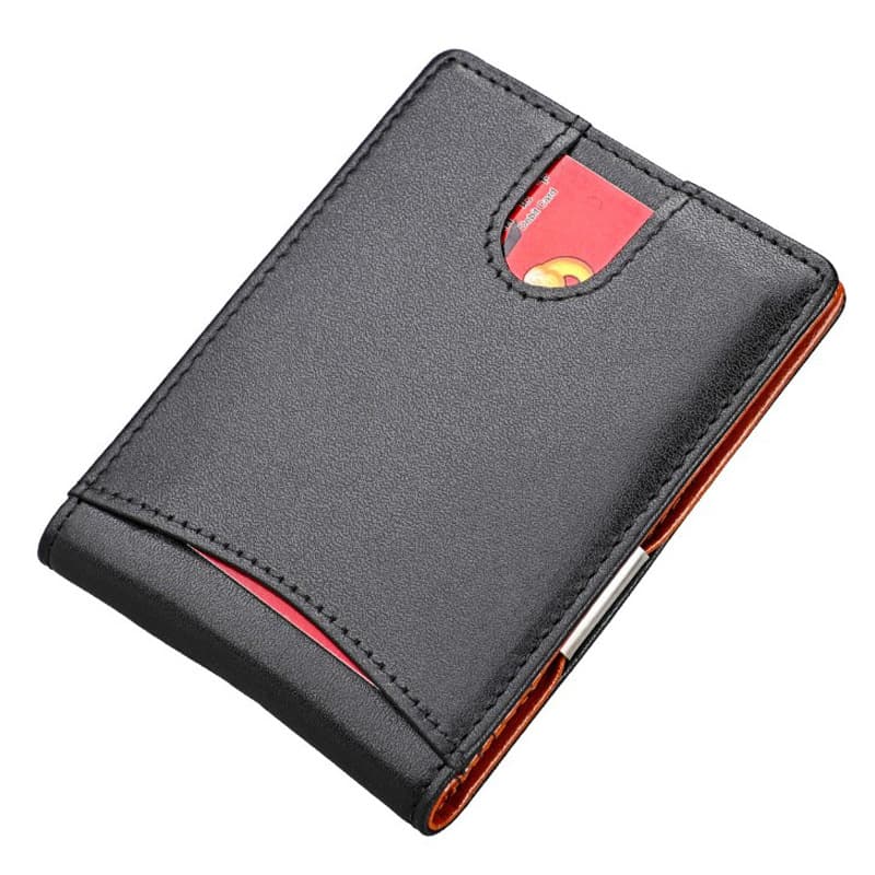 Genuine Leather Ultra-Thin Wallet for Men and Women, All-in-One Card Holder, Amazon Small Wallet, ID Wallet, Multi-Functional