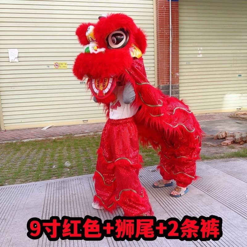 Lion dance children's southern lion plastic frame set 10-inch wool lion awakening props