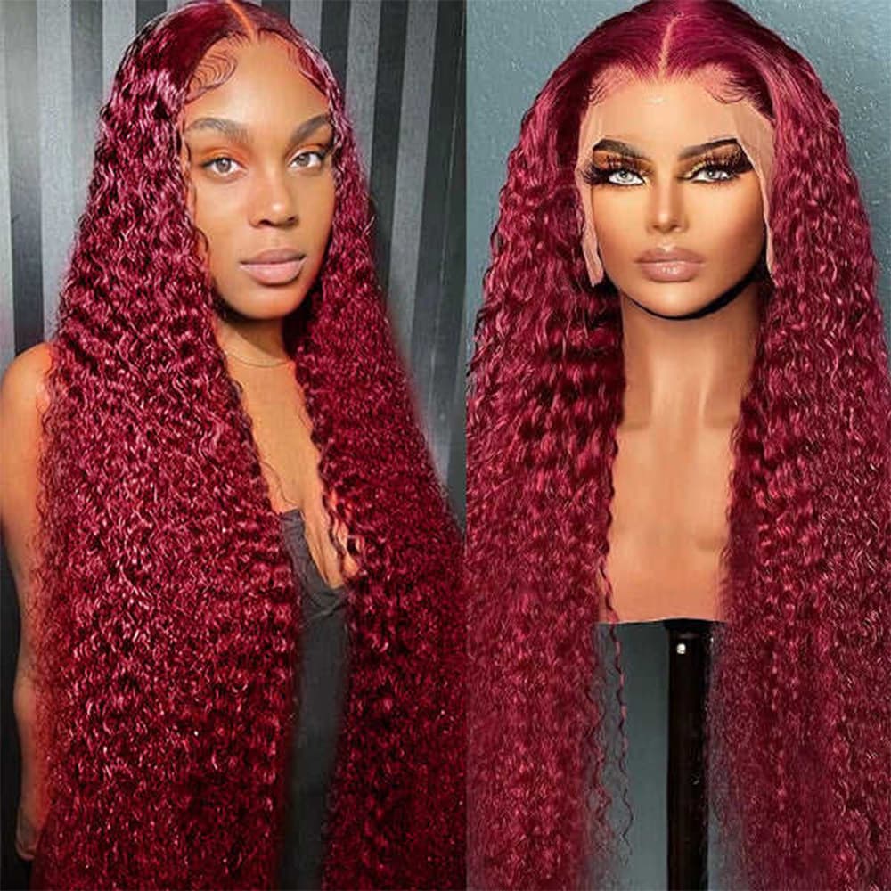 12A 100% Human Hair Raw Hair Water Wave Lace Frontal Wig